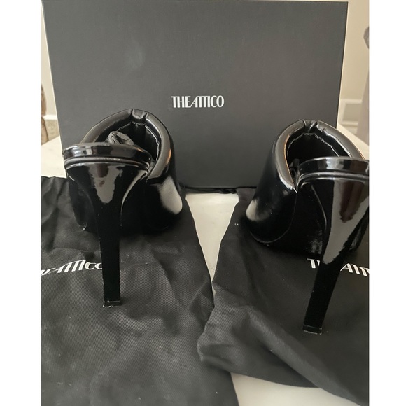 The Attico REM mule in color black - Picture 2 of 3